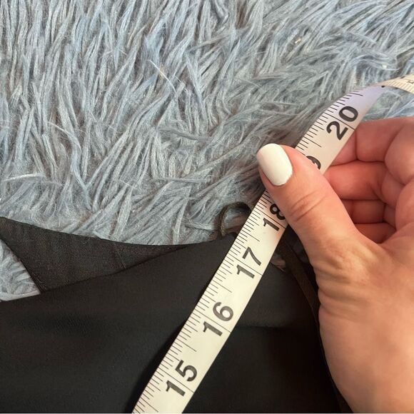 Vintage Dave & Johnny Black Slip Dress Size S - Picture 3 of 6